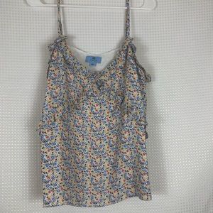 NWT CeCe Floral camisole top. Size Large.